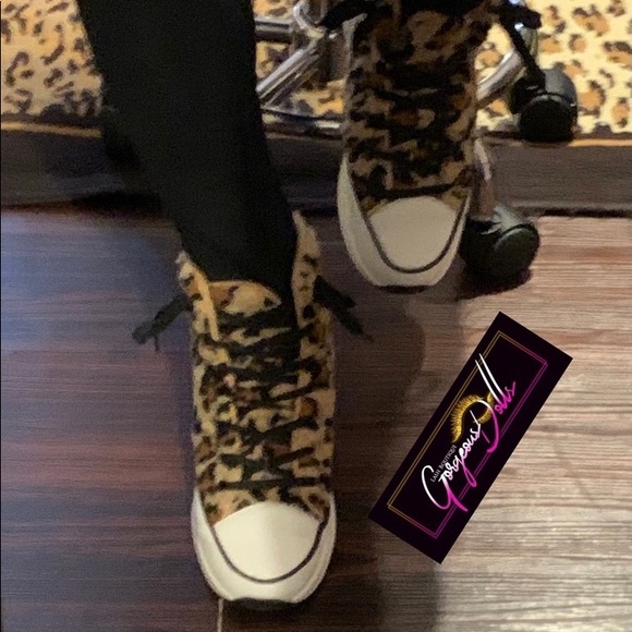 🐆Cheetah Print 🐆 Platform Sneaker - Picture 2 of 5